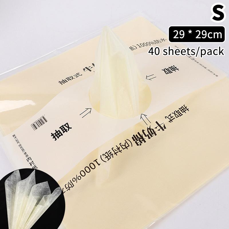 40 Pcs Milk Cotton Tissue Paper Florist Flower Wrapping Paper Diy Handmade Bouquet Crafts Gifts Packaging Wedding Party Supplies
