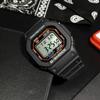 G-Shock Casio G-SHOCKBABY-G series retro cool small square LCD display shockproof and waterproof watch Japanese and Korean GW-M5610-1BGD-560-1PRD