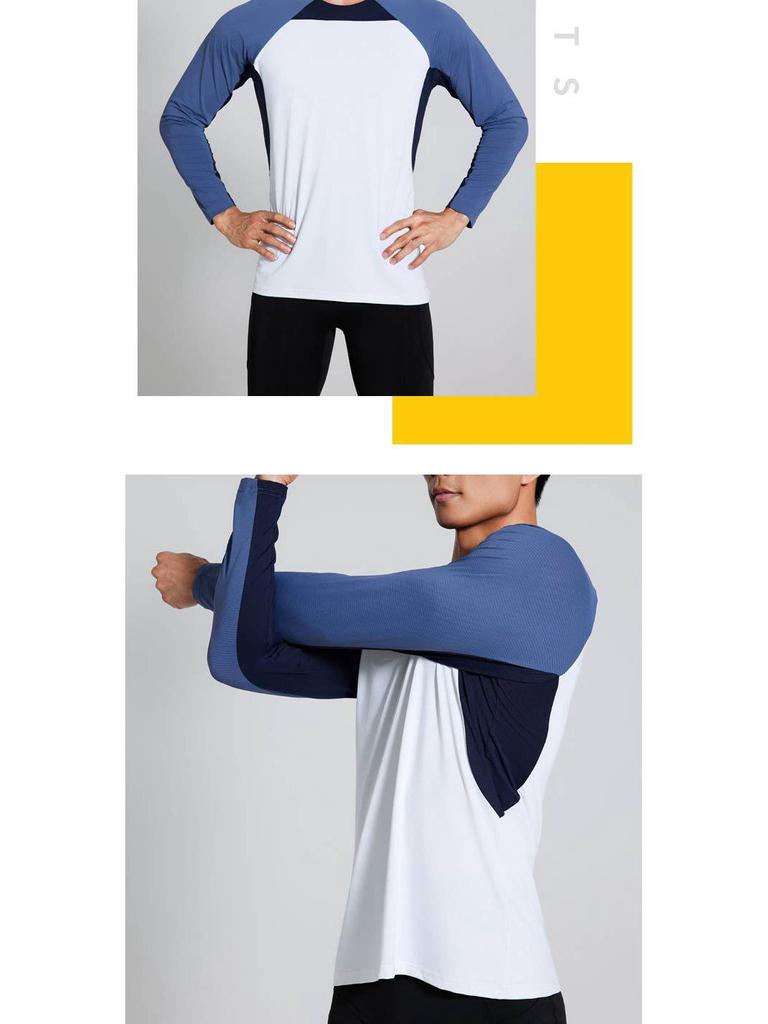 Herren Schnelltrocknendes Langarm-Sportshirt für Herbst/Winter - Ideal für Basketball, Laufen und Outdoor-Aktivitäten