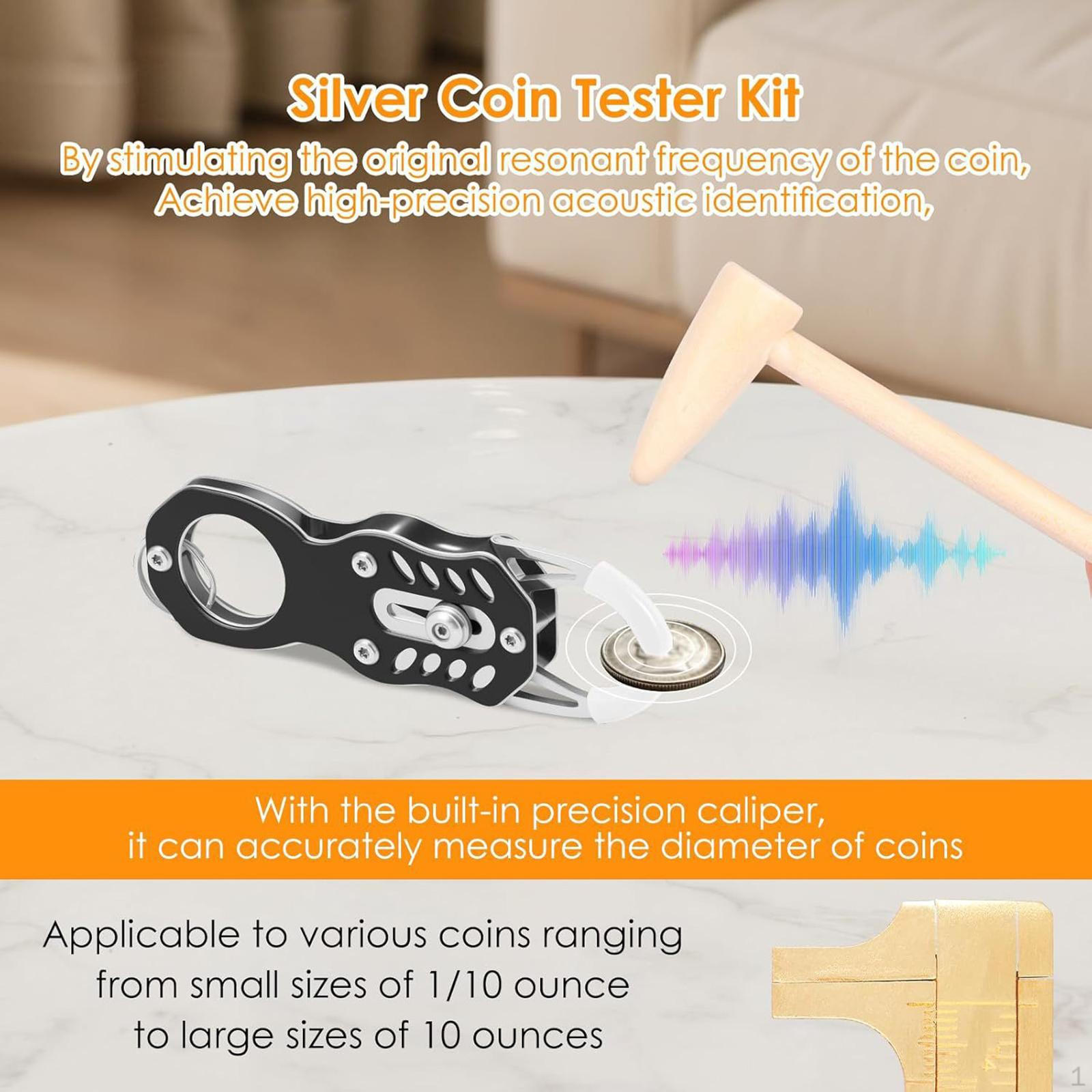 

Pinger Test Kit Tool Easy to Use for Authenticity with Storage Bag Gold and Ping Testing Parts