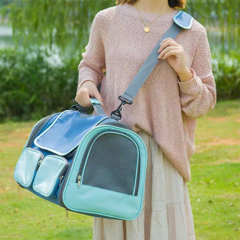 Portable Foldable Carrying Bag for Pets for Small Dogs and Cats Travel Handheld Cat Carrier