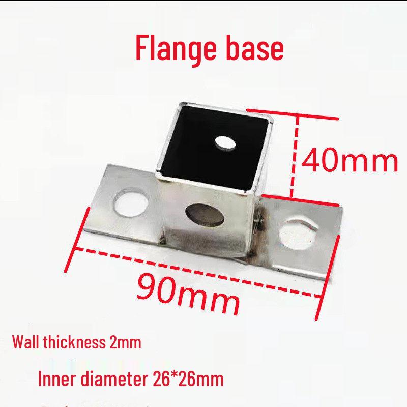 Stainless Steel 25x25 Square Tube Tee Connector for Shelving Display Racks