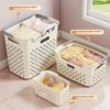 Large Capacity Clothes Basket Household Laundry Basket Bedroom Bathroom Storage Basket.