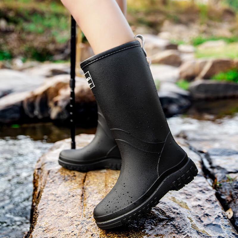 Unisex Mid/High-Tube Waterproof Rain Boots