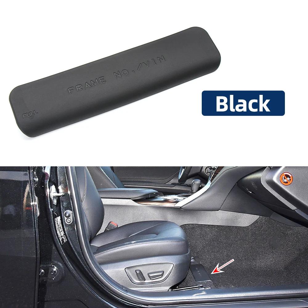 Car Passenger Seat Vehicle Identify Number Panel Vehicle Frame VIN Number Cover For Toyota Avalon Camry LEXUS ES Black-1 PC