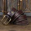 Handmade Vintage Distressed Frosted Leather Pin Buckle Men's Cowhide Belt Men's Casual Belt