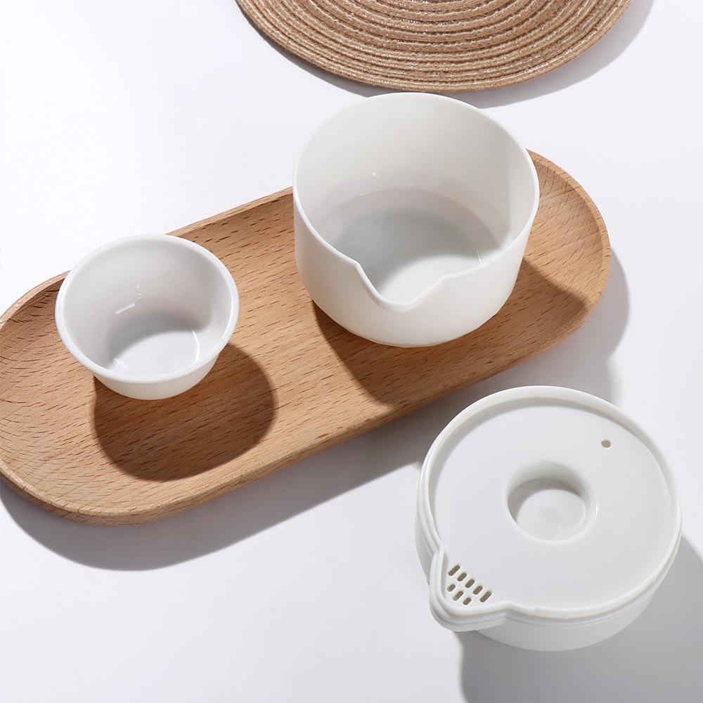 Disposable Kung Fu Tea Set pure colour Travel Tea Set Travel Set Portable Teapot  picnic