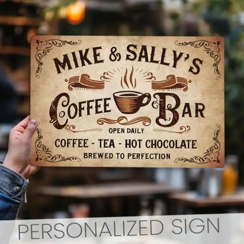 Vintage Metal Tin Sign Farmhouse Apple Decor Kitchen Wall Art