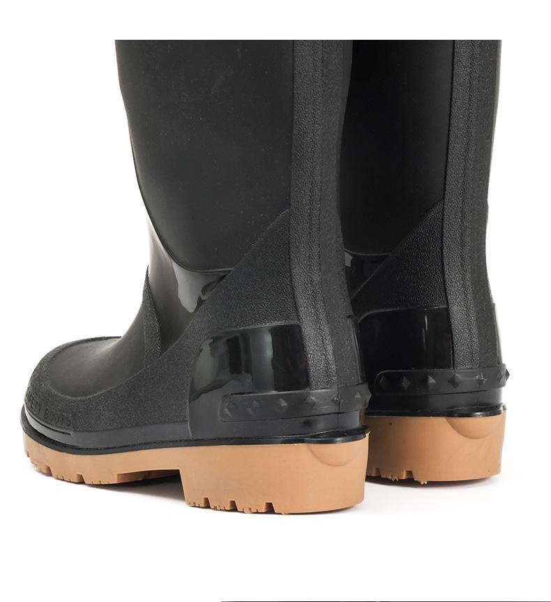 Anti-Quetsch- & Durchstichsichere Arbeitsschuhe mit Stahlkappe: Wasserdicht, Stahlsohle, Knöchelhoch PVC für Rettung, Elektriker & Feuerwehrleute.