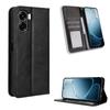 Flip-Hüllen für OPPO A6X Lederhülle [Flip Vintage Leder] Stoßfest Langlebig Retro Handyhülle