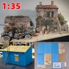 Bausatz Architektonisches Modell Sandtisch Ländliches Gebiet Wohnhaus Bungalow Landdorf Diorama Maßstabsmodellbausatz 1/35 1/32