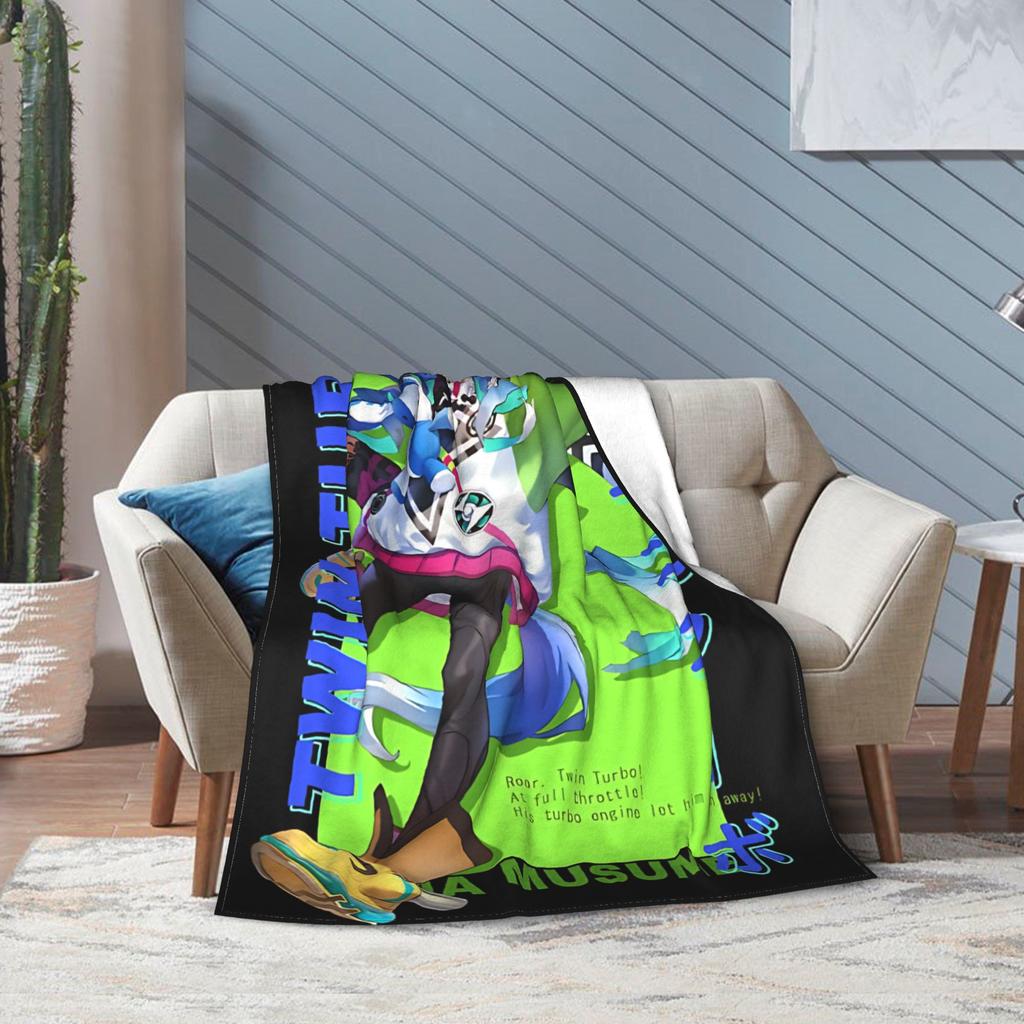 Umamusume Pretty Derby Gold Blanket Multi-size Super Soft and Warm Throw Blankets for Couch Sofa and Bed