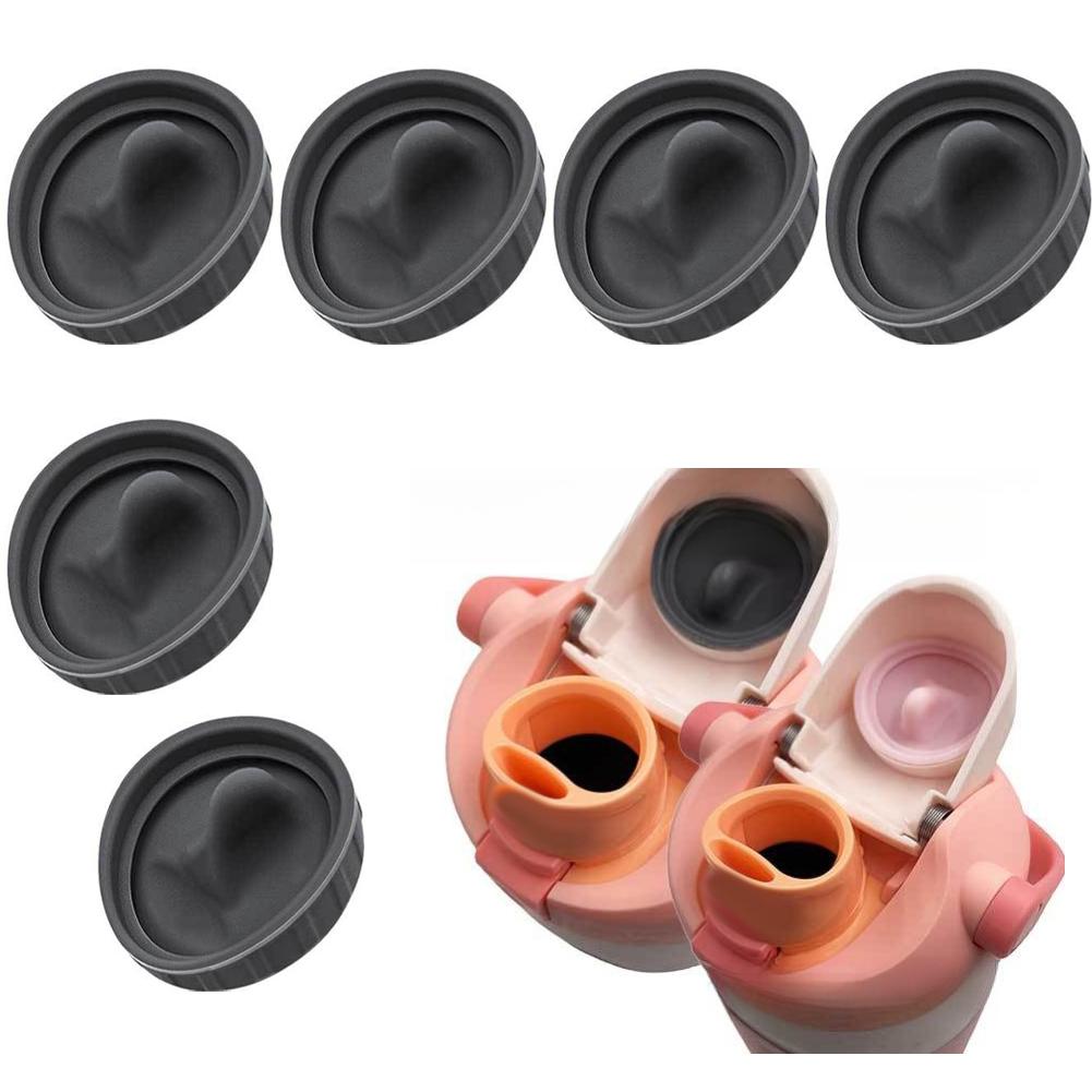 6 Pack Silicone Replacement Stopper For Owala Sway 30oz 40oz Compatible Models, Leak-Proof Lid Seal, Gray Cyan Pink