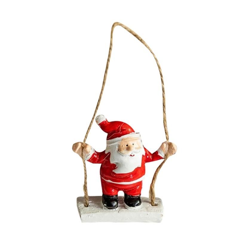 Christmas Swing Ornament User friendly Resin Hanging Decoration For Tree Wall Window Holiday Festival Decors Gift