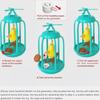 Chirping Bird in Cage Cat Toy Interactive, Bird Cage Cat Toy