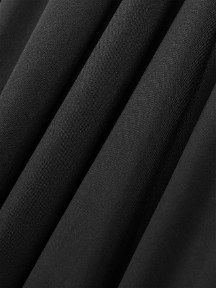 EDOLYNSA Plus Size Kaftan Black Solid Bohemian Printed Summer Long Beach Dress Women Homewear Outfit Swim Suit Cover Up Loose Caftan