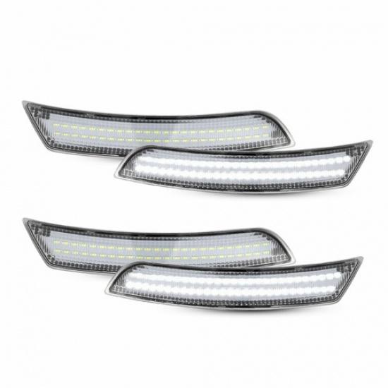 4PCS LED Side Marker Lights Front Rear For Chevy Camaro LS LT SS ZL1 2016-