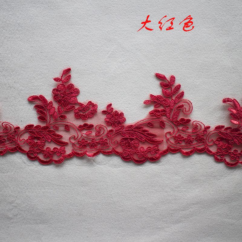 7Cm Multi-Color Nail Drill Three-Dimensional Flower Sequin Decorative Clothing Skirt Cuffs Ethnic Style Accessories Lace