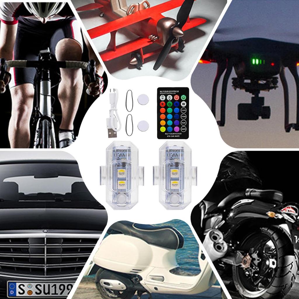Mdikawe Trådløse LED Blinklys, Fjernkontroll Blinklys - Automotive Trådløse Blinklys