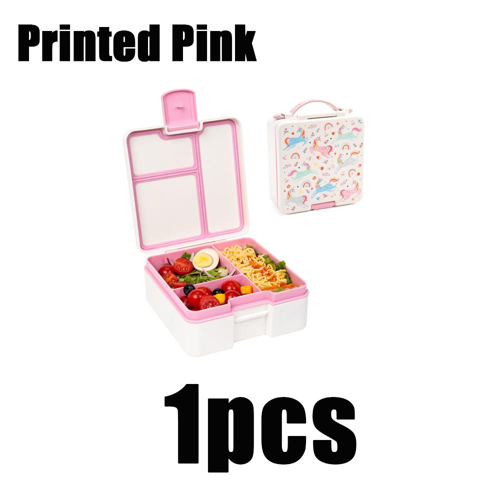 1pcs Cartoon Adorable Bento Box Microwavable Divided Leakproof Lunch Box For Teenagers And Workers School Canteen Back School