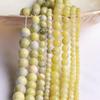 Natural Jade Round Beads: Lemon Jade & Spicy Stone for DIY Jewelry and Handmade Accessories