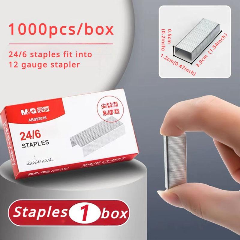 Premium No. 12 Staples, Standard Size 24/6 - Ideal for Office and Home Use