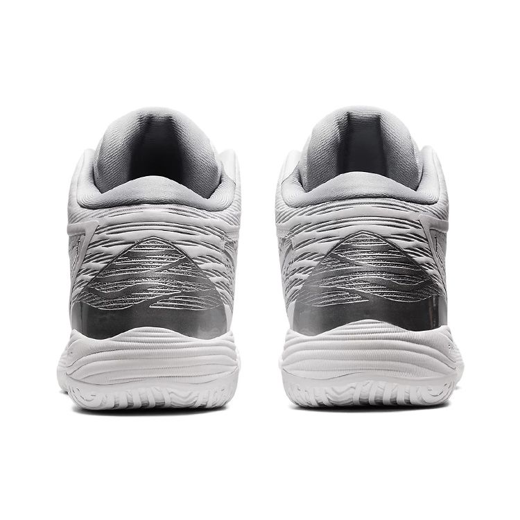 Asics Gel-Hoop V14 Round Head Comfortable Mid-Top Basketball Shoes Unisex Sneakers White Gray 1063A049-100