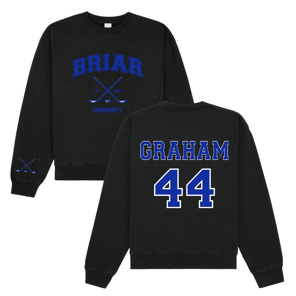 

Off Campus GRAHAM 44 Crewneck Shirts Hands Off Campus Wide Rule Graphic Clothes Wome Men New Sweatshirts Casual Loose Pullovers XXXL чорний