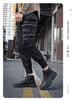 Men's Genuine Leather Black Martin Boots with Velvet, 2022 Spring High-Top Trendy Shoes