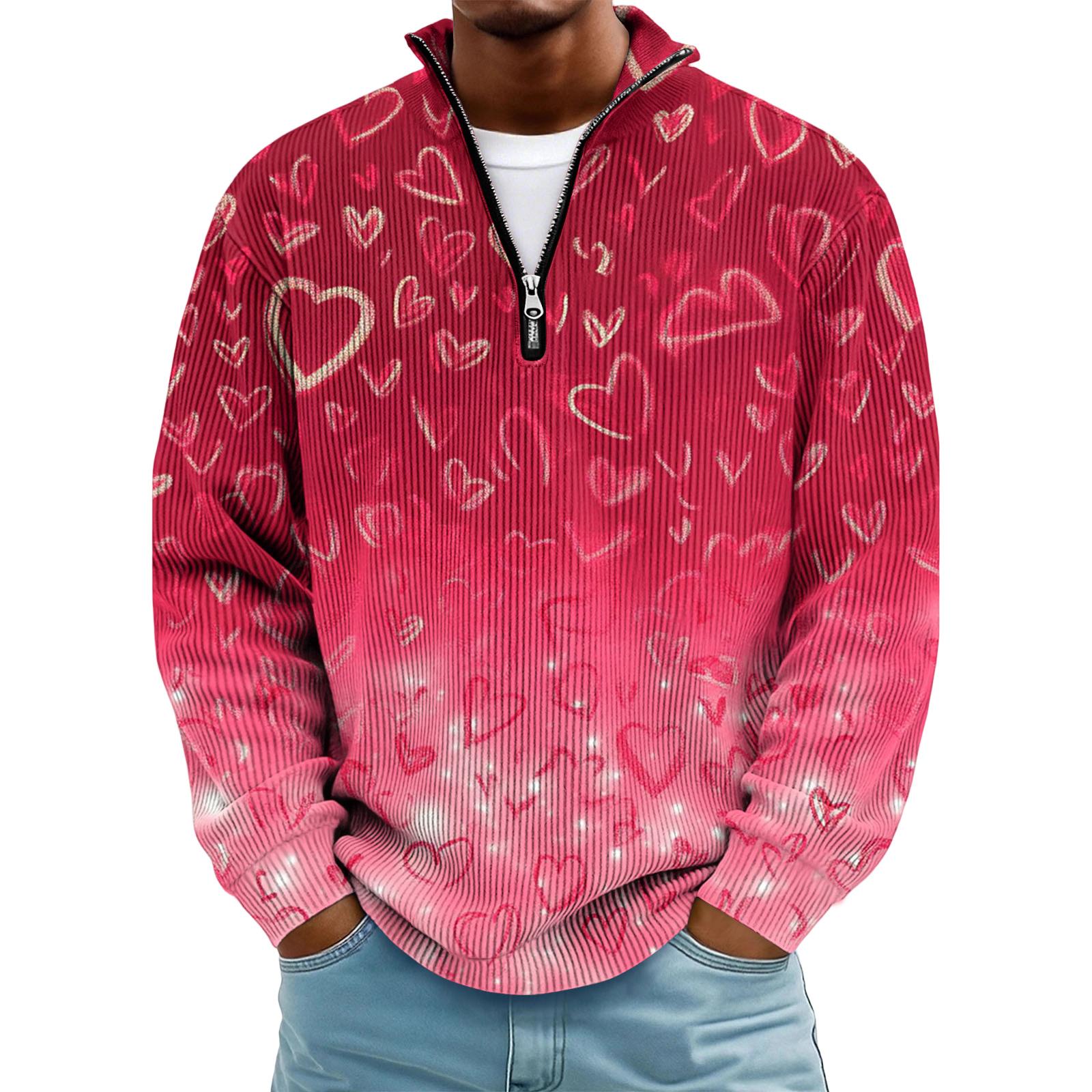 

Men s 1/4-Zip Hooded Sweatshirt M винний