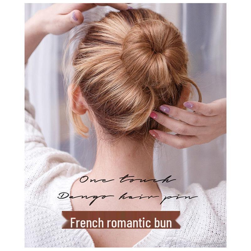Double Bun Hairstyle Maker for Girls - Easy Snap Hair Tie and Accessories