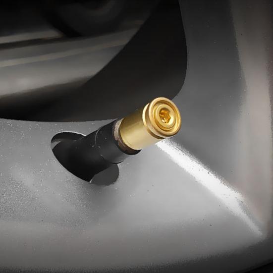 4Pcs Locking Car Tire Valve Stems Caps Anti-Theft Auto Wheel Valve Stem Covers with Rubber Seal Universal Tyre Air Stems Covers