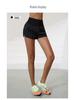 Women's Quick-Dry High-Waist Shorts with Zipper Pocket & Anti-Exposure Lining for Running & Fitness