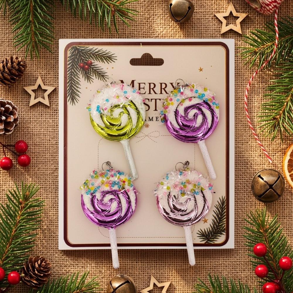 4PCS Packaged Set Tree Pendant Assorted Shapes Hanging Decoration Xmas Bauble  Festive Arrangement