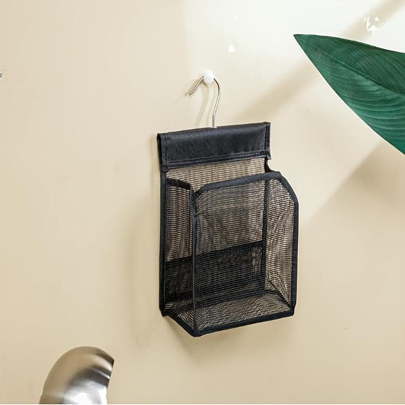 

1PC Lightweight Black Mesh Shower Storage Rack with Hook - No Punching Self-Adhesive Storage Solution чёрный