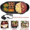 1200W 110V 2 in 1 Electric Hot Pot Oven Smokeless Barbecue Pan Shabu Pot Non-Stick BBQ Griddle Home Hotpot Baking Plate
