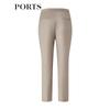 PORTS Women's Oatmeal Grey Skinny Trousers