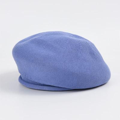 LALA Frühling Sommer Baumwoll-Baskenmütze Brotmütze - Blau