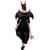 Cosplay Bat Wings with Tail Devil Demon Horn Hair Band Performance Property