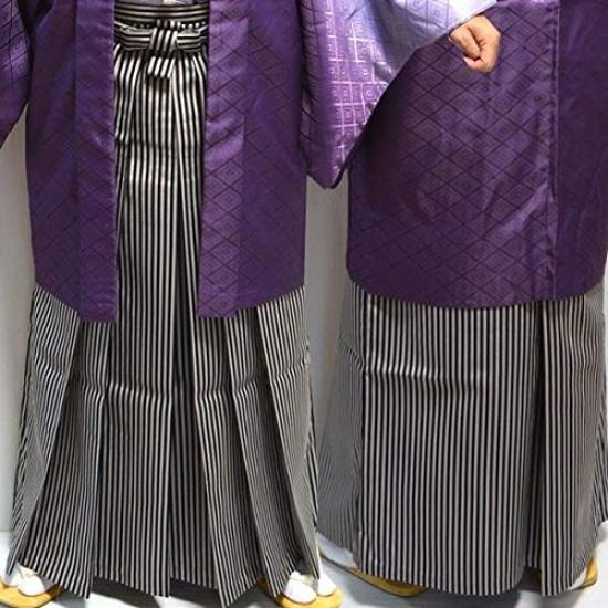 Kimono Hakama Striped Size 5 [HESAKA Store] Men's / (91cm)