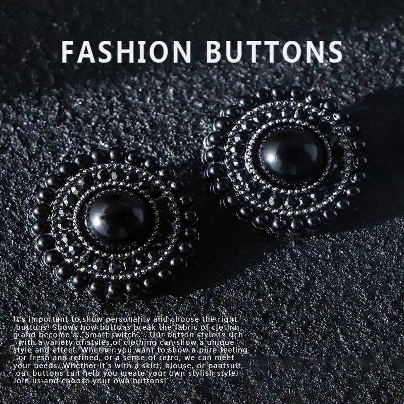 10Pcs Apparel Accessories Accessories Metal Alloy Buttons Light Luxury Pearl Cashmere Coat Buttons High-End Exquisite