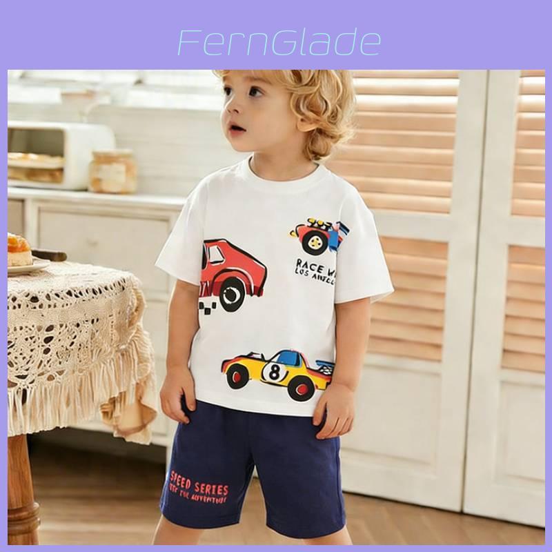 Boys Summer Cotton Casual Shorts And Tshirt Set For Kids Ages 3 To 8