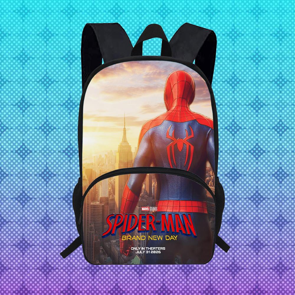 Spider Man Brand New Day Student Backpack With Breathable Oxford Fabric For School Use