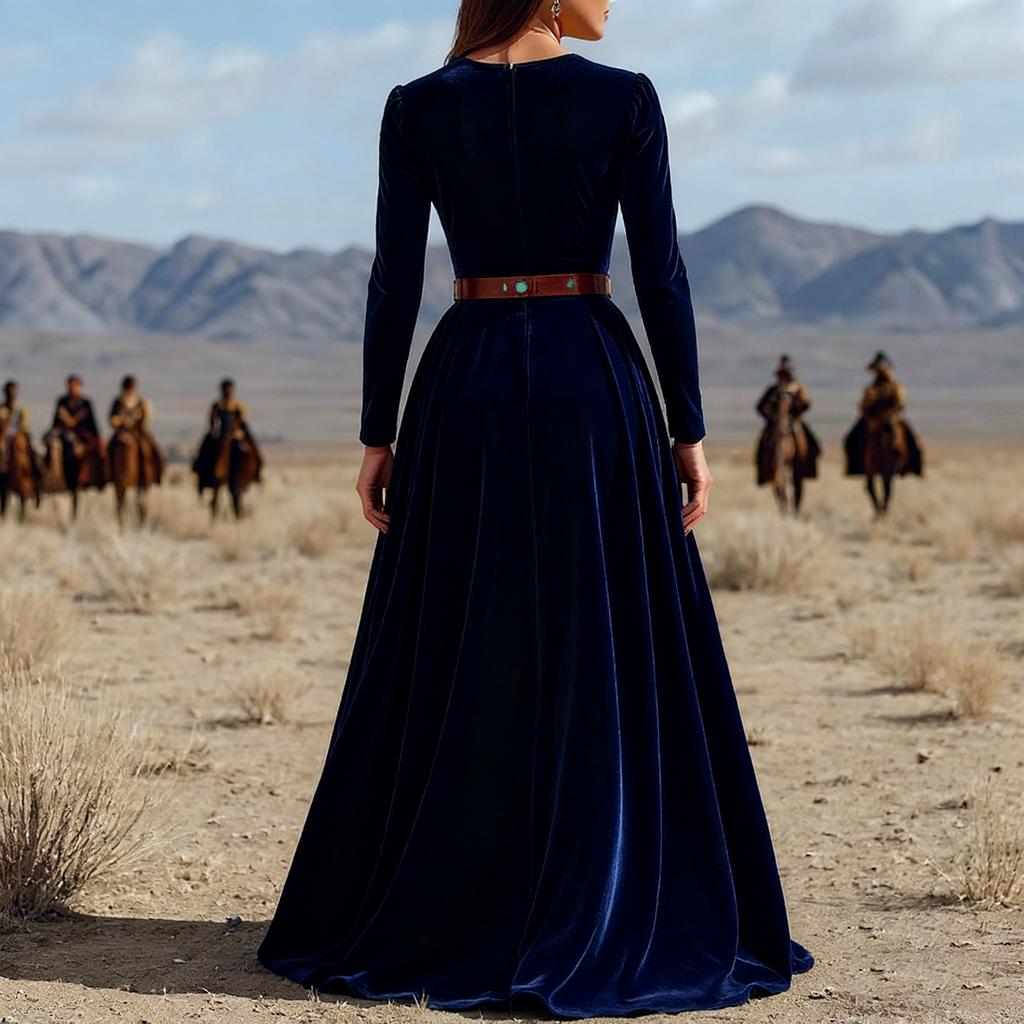 Dámské ležérní módní šaty s kulatým výstřihem a dlouhým rukávem, retro vánoční potisk