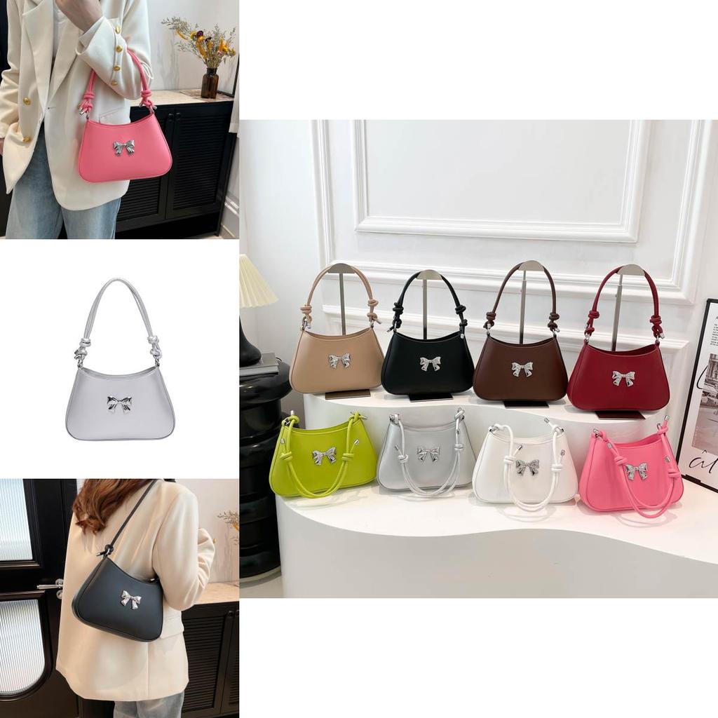 Elegant Bowknot Handheld Small Square Bag For Women In Chic Casual Style For Daily Use