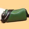 First Layer Cowhide Women's Bag Shoulder Bag Spring New Simple and Fashionable Wide Shoulder Strap Messenger Bag