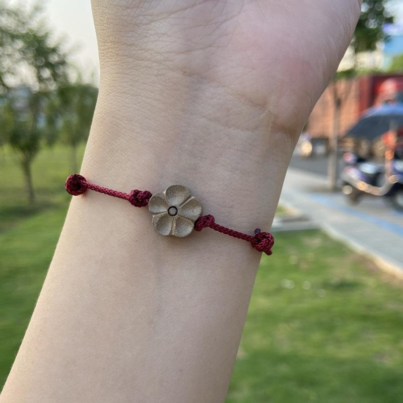 Mahogany flower hand rope student girlfriend weaving lucky life to give friends birthday gifts