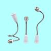 20/30/40/60cm LED Bulb Extension Tube Flexible E27 To E27 Bulb Conversion Lengthen Threaded Lamp Holder Adapter Home