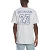 Adidas Beckham Alphanumeric Print Soccer Casual Short Sleeve T-Shirt Men Tops White HC4155