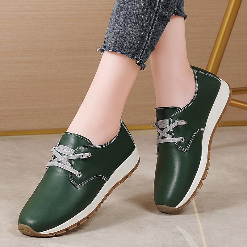 Women's Faux Leather Penny Loafers Driving Walking Moccasins Casual Slip On Comfort for Women Loafer Shoes Lace-Up Business Office Dress Work Shoes
